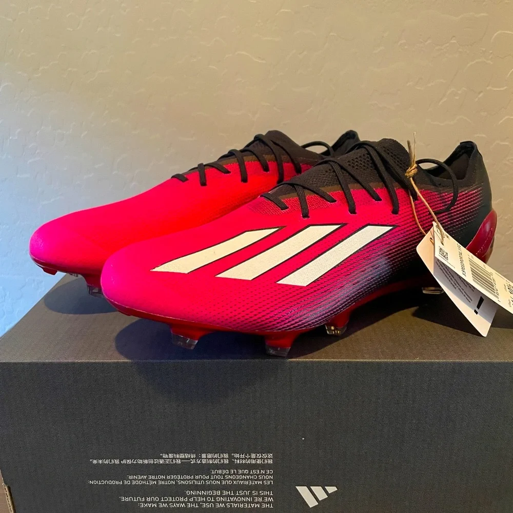 Adidas X Speedportal.1 FG Pink/Black Soccer Cleats Mens Sizes 6.5- 11.5 - Picture 2 of 8